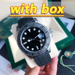 Hoge kwaliteit luxe heren automatisch zwart mechanisch horloge 41/36/28MM dames volledig roestvrijstalen saffier waterdicht en lichtgevend paar horloge