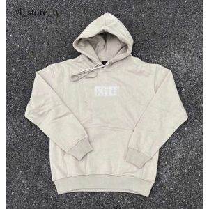 Hoogwaardig luxe herensweatshirt met capuchon Borduren Kith Sweatshirt met lange mouwen en capuchon Heren en dames Katoenen sweatshirt met capuchon 6450