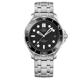 Hoge kwaliteit Luxe Mannen Seamaster Sporthorloge Automatische Mechanische Mode Skelet Duiken 300 Horloge Lichtgevende Keramische Roestvrij Staal Waterdichte ontwerper