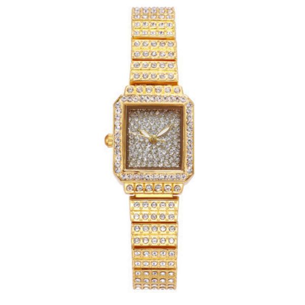 Bracelet de luxe de haute qualité Regardez les femmes Fashion Diamond Star Steel Bandhat Inlaid Diamond Womens Watch Simple Leisure Manying 9S3L