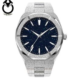 Haute qualité luxe Paul Style riche étanche tout en acier inoxydable reloj para hombre hommes montres givré montre analogique pour hommes
