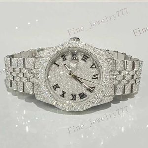 Reloj de lujo de alta calidad VVS VVS MOISSANITE Diamond Watch Hip Hop Full Iceed Diamond Watch for Women
