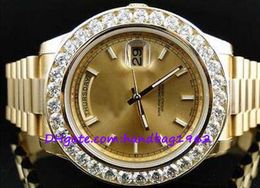 Relojes de lujo de alta calidad New Mens Presidente 2 II Solid 18 Kt 43 mm Diamante Gold Dial4146919