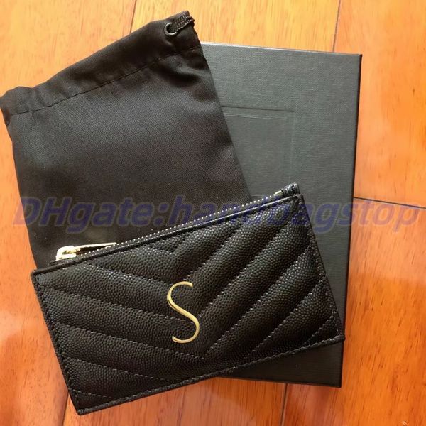 Cartera de diseñador Luxurys de alta calidad Monedero titular de la tarjeta Hombres de moda de cuero genuino Hombres de las mujeres Titulares de monedas largas talonario de cheques Carteras Regalo de gril de bolsillo Ranura interior de bolsillo