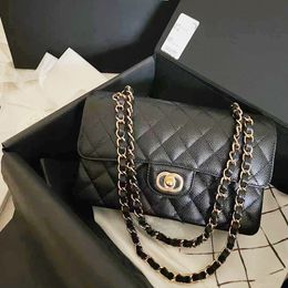 Sac de créateur Sacs à bandoulière Sacs fourre-tout Classiques Flap Luxe Mode Classiques Caviar Sac à main Vérifier Velours Fil Bourse Double Lettres Solide Moraillon Taille Carré