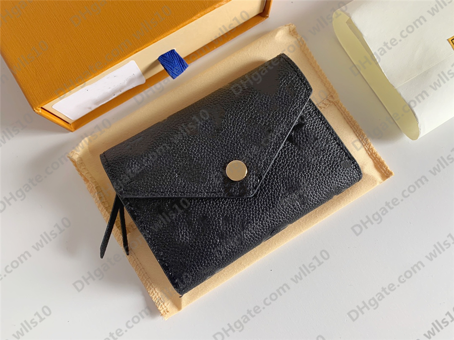 Portefeuse de concepteurs de luxe de haute qualité Sac à sac LB200 Fashion courte en relief Monogrammes Empreinte Classic Pallas Card Holder Zippy Coin Rorse portefeuille