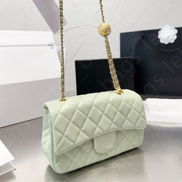 Bolsos de lujo de alta calidad Diseñador Bolso de hombro Tote Letras Silla de montar Cuero Cruz Cuerpo Bolsa Mujeres Cadena de oro Bolsos Clásico Monedero Hasp Bolsas cuadradas