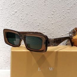 haute qualité Lw 40104U Noir Lunettes de soleil rectangulaires pour femmes Designer Lunettes de soleil hommes célèbres à la mode Classique rétro lunettes de soleil de marque de luxe