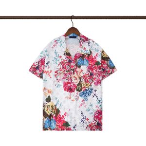 chemises de créateur de haute qualité M-3xl Shorts de plage pour hommes Hawaii Imprime-bowling chemises décontractées pour hommes à manches courtes