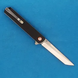 Cuchillo plegable de aleta M3051 de alta calidad D2 Lavado de piedra Tanto Point Blade CNC Micarta con mango de hoja de acero Arandela de rodamiento de bolas Cuchillos de bolsillo EDC para exteriores