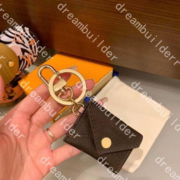 Alta calidad M69003 Moda TOP Diseñador Llavero Hecho a mano PU Titular de la tarjeta de cuero Llaveros de coche Hombre Mujer Bolso Charm Colgante Decorat234q