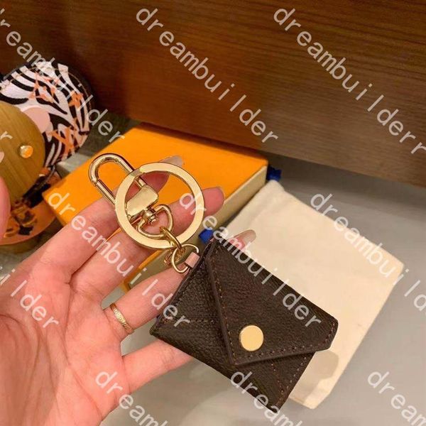 Alta calidad M69003 Moda TOP Diseñador Llavero Hecho a mano PU Titular de la tarjeta de cuero Llaveros de coche Hombre Mujer Bolso Charm Colgante Decorat257I