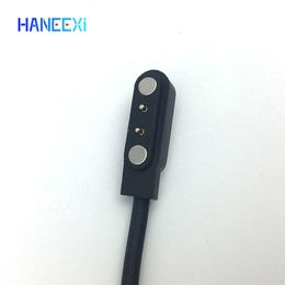 câble de charge magnétique de haute qualité pour ZL02 ZL01 Bracelet de montre intelligente 2 broches Black Power Charger Cables