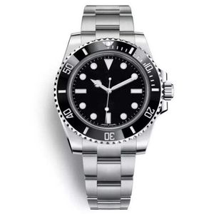 Hoge kwaliteit mannelijk luxe horloge 114060 zonder datum saffierglas keramisch frame 306L roestvrij staal automatisch mechanisch horloge Wate295L