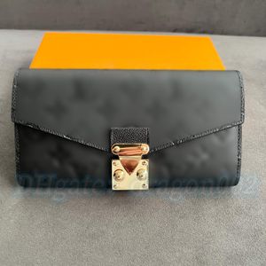 Haute qualité homme long portefeuille sac femmes Designer portefeuilles porte-cartes porte-monnaie porte-passeport noir porte-cartes en relief luxe porte-monnaie porte-clés serrure en métal embrayage