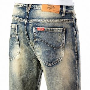 Short en jean pour homme de haute qualité Jeans High Street My Pants All-match Fit Pantalon d'été droit court grande taille 55GB #