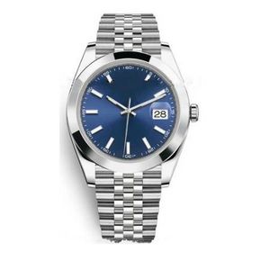 Montre homme de haute qualité cristal saphir 41mm automatique mécanique président bracelet jubilé en acier inoxydable ETA2813 saphir bleu montres pour hommes