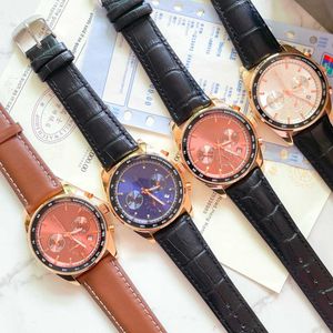 Hoge kwaliteit herenhorloges Luxe dameshorloges Hoge kwaliteit dames quartz uurwerk 42 mm saffier lederen horlogeband horloges dames elegant cadeau voor dames