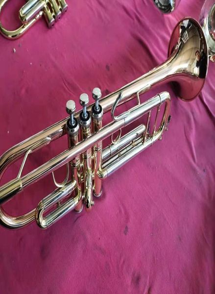 Margewate BB Tune BB Trumpet Phosphor Material de bronce Instrumentos de música profesional con caso 1325305