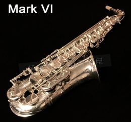Marc de haute qualité VI 1958 Copie plaquée en argent de saxophone alto 99 même Eb E Flat SAX1253418