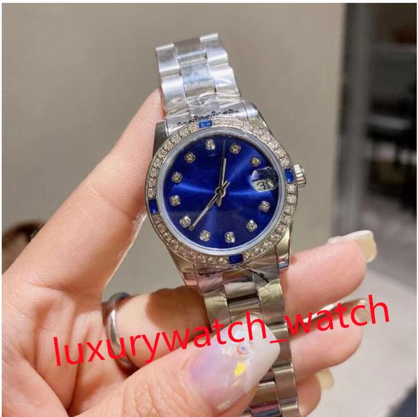 Montre mécanique automatique pour femme de haute qualité, cadran tendance de 31 mm, boucle pliante, verre saphir, sac à main d'affaires étoile, montre-bracelet étanche pour femme