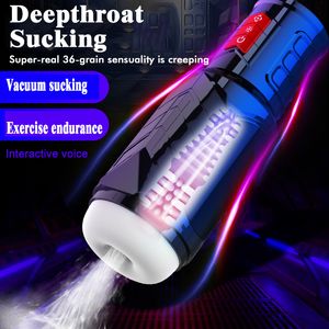 Haute Qualité Masturbateur Réaliste Doux Vagin Poche Chatte Coupe Vibrant Sucer Fellation Pénis Poussée Clipping Aspiration Bouteille Mâle Homme Sex Toys YL0405