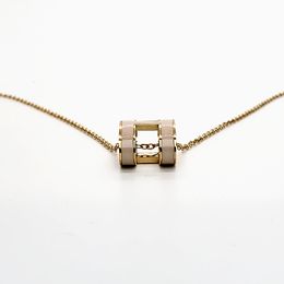 Hoge kwaliteit mannen en vrouwen gouden hanger ketting modeontwerpster ontwerp 316L roestvrij staal dames valentijnsdag cadeaubonnen lengte 45 cm