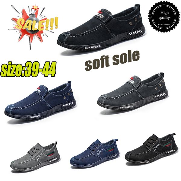 Haute qualité hommes chaussures décontractées respirantes Hombre Jeans toile mode appartements mocassins Espadrilles hommes semelle souple baskets eur39-44