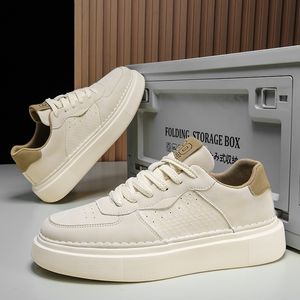 Hoge Kwaliteit Mannen Casual Schoenen Echt Leer Heren Sneakers Handgemaakte Mannelijke Vulcaniseer Schoenen Luxe Lichtgewicht Zool Mode Skate Schoeisel Trainers AA0006