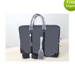 Hoge kwaliteit mannen mode laptoptas cross body schouder notebook zakelijke aktetas computer tas met messenger bag 4020