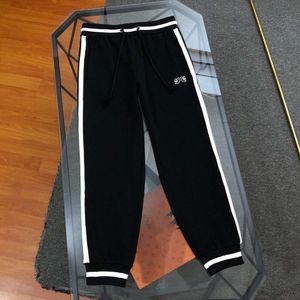 Pantalons de haute qualité pour hommes Pantalons de créateurs Hommes Femmes Mode Rubans brodés Stripes Calf Pantalon Casual Cordon Minceur Pantalon de survêtement