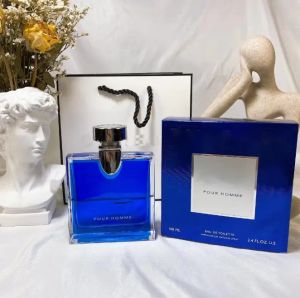 Haute Qualité Hommes Parfum POUR HOMME Bleu Eau De Toilette Vaporisateur 100ml Parfum Durable Cologne Vaporisateur Spray Fast ship