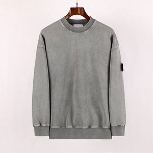 Sweats à capuche Topstoney pour hommes de haute qualité, petit col rond, fil de coton, badge brodé classique