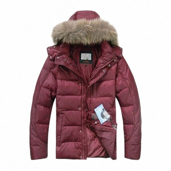 Chaqueta de plumón para hombre de alta calidad, abrigo de invierno, chaquetas con capucha informales, chaquetas gruesas y cálidas para hombre, Parka de invierno, talla rusa p10X #