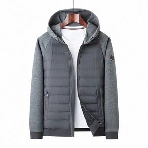 Fi tout élégant de haute qualité à capuche 90% duvet d'oie court manteau de jeunesse automne et hiver doudoune hommes régulier z8bX #