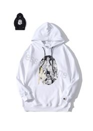 HOOG KWALITEIT HUDIE HOODIE UNISEX SUWSHIRTS Designer pullover Fashion Women Sweatshirt Bap Pes Sweater Round Head Print Parp