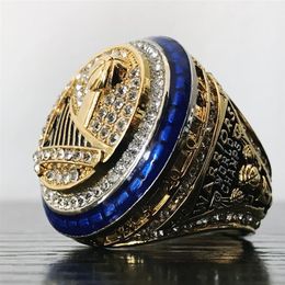 Anillos de los hombres de alta calidad Anillo de campeonato de baloncesto 2016 2017 Warriors Man Memorial Rings Jewelry Champion Rings Hiphop Acc222h