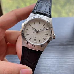 Мужские часы высокого качества, 41 мм, автоматические механические дизайнерские мужские часы, водонепроницаемые часы с сапфировым стеклом, резиновый ремень, дайверские деловые часы