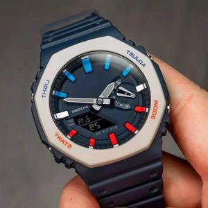 Relojes de alta calidad para hombre, reloj de cuarzo Ga2100, reloj LED Digital con luz fría para hombre, todas las funciones se pueden operar 152H