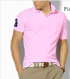 Haute qualité hommes solides T-shirts petit cheval crocodile broderie polo été décontracté affaires homme t-shirts hommes polos chemises hommes T-Shirt c6