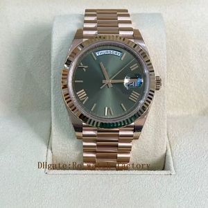 Reloj de hombre de alta calidad 40mm 18k oro rosa oro 3235 movimiento automático para hombre relojes de pulsera relojes de pulsera impermeables