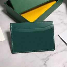 Hommes femmes porte-cartes classique Mini porte-cartes bancaires crédit petit portefeuille mince avec boîte