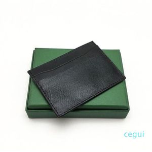 Haute qualité hommes femmes porte-carte de crédit classique Mini porte-carte bancaire petit portefeuille mince avec Box321C