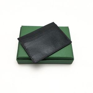 Titular de alta calidad para hombres y mujeres, minitarjetero clásico para tarjetas bancarias, billetera delgada pequeña con caja