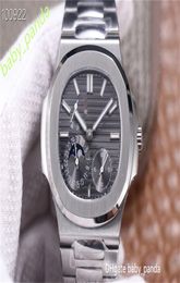 Mentes de haute qualité 039s montres 40 mm pp kf usine fabriquée 2813 STRAP SILT-Silver Watch mécanique 904L Sapphire Fashio5504349