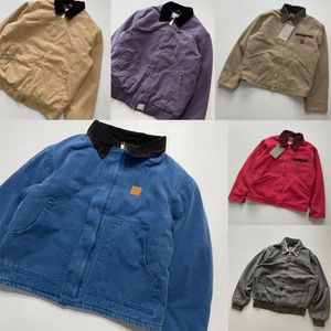 Diseñador Chaquetas para hombre Carhart Sudadera con capucha Abrigo con capucha Cuello de solapa Ropa de lana Carharttlys Ropa exterior con capucha Abrigos acolchados Hip Hop largo