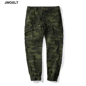 Haute qualité hommes Camo Cargo pantalon militaire tactique armée vert Camouflage pantalon coton hommes Cargo pantalon salopette 210528