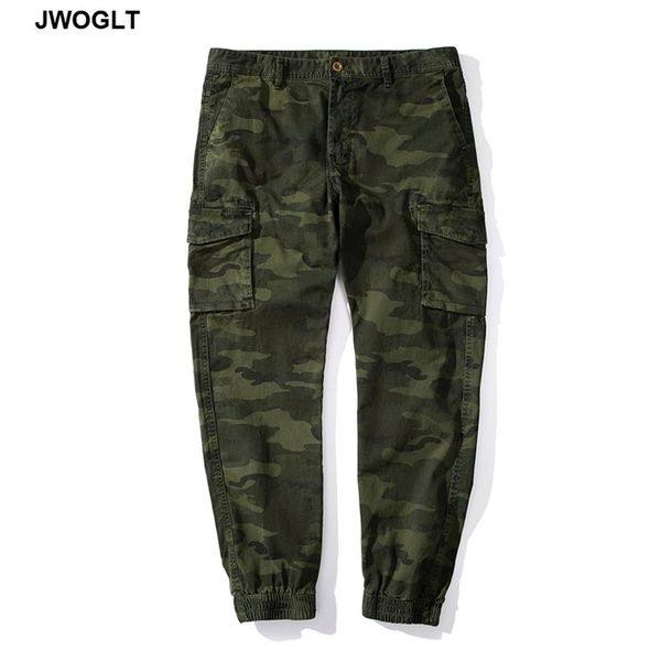Haute qualité hommes Camo Cargo pantalon militaire tactique armée vert Camouflage pantalon coton hommes Cargo pantalon salopette 210412
