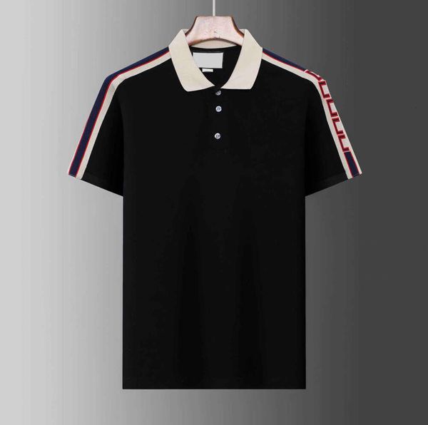 Diseñador de hombres de alta calidad Polos Brand Small Horse Crocodile Bordado Bordado Hombres Fabric Fabric Polo Collar Camiseta Camiseta Camiseta Topas Asiáticas M-3XL2411