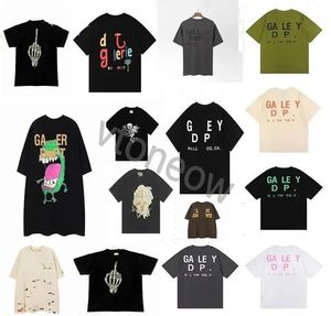 Hoge Kwaliteit Heren Designer T-shirt Zomer Streetwear Korte Mouw Mannen Vrouwen Galleryes Hip Hop Tee depts